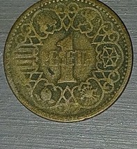 1944 Spain Spanish One 1 Peseta WWII Era Eagle Coin Franco Era - $51.55 MXN