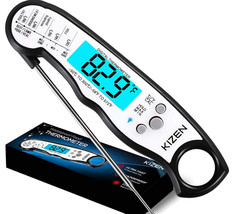 Kizen Instant-Read Waterproof Digital Food Meat Probe Thermometer / Magnetic New - £11.94 GBP