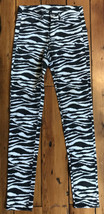 H&amp;M Divided Black White Zebra Print High Waisted Skinny Straight Leg Jea... - $26.99