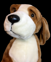Dave &amp; Busters VHTF Plush Beagle JUMBO Brown White Hound Dog Stuffed Animal RARE - £119.90 GBP