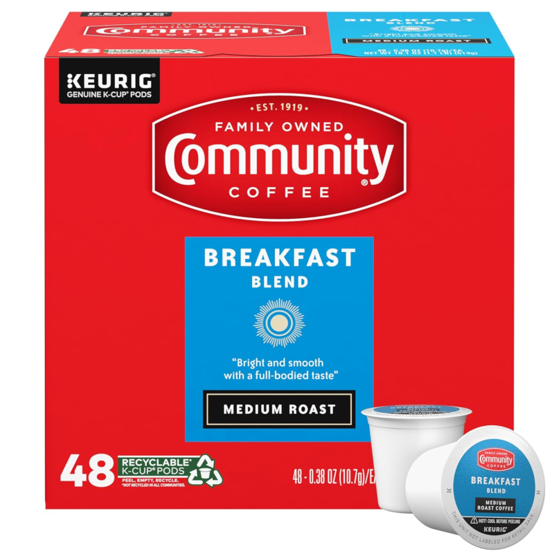Breakfast Blend Medium Roast Single-Serve Keurig K-Cup Pods 48 Count (Pack of 1) - $66.10