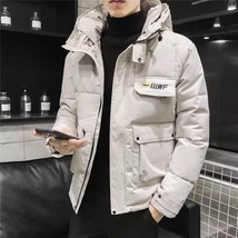 2022 Winter Parka Men Windbreak Plus Velvet Thicken Warm Windproof Coat Male Cas - £67.64 GBP