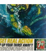 1964 7up Get Real Action Soda Pop Advertisement Scuba Diver Beverage DWII20 - $24.99