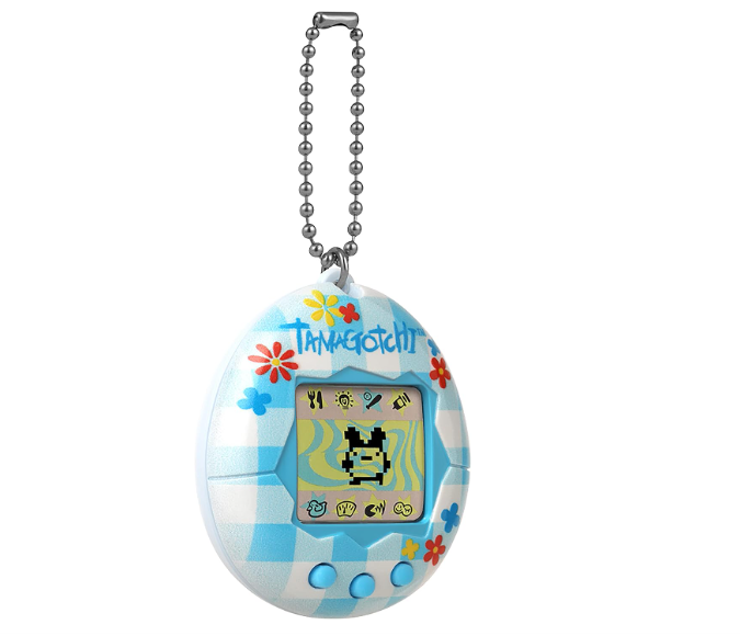 TAMAGOTCHI Bandai, Gen 2 Flower Gingham Sell with Chain-The Original Vir... - $22.00