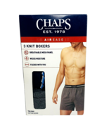 Chaps AirEase Knit Boxers  Men&#39;s Size XL  3 Pack Navy, Gray, &amp; Stripe NE... - £16.31 GBP