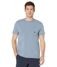 Nautica Men&#39;s Performance Deck Pocket T-Shirt Anchor Blue Heather-Medium - £15.73 GBP