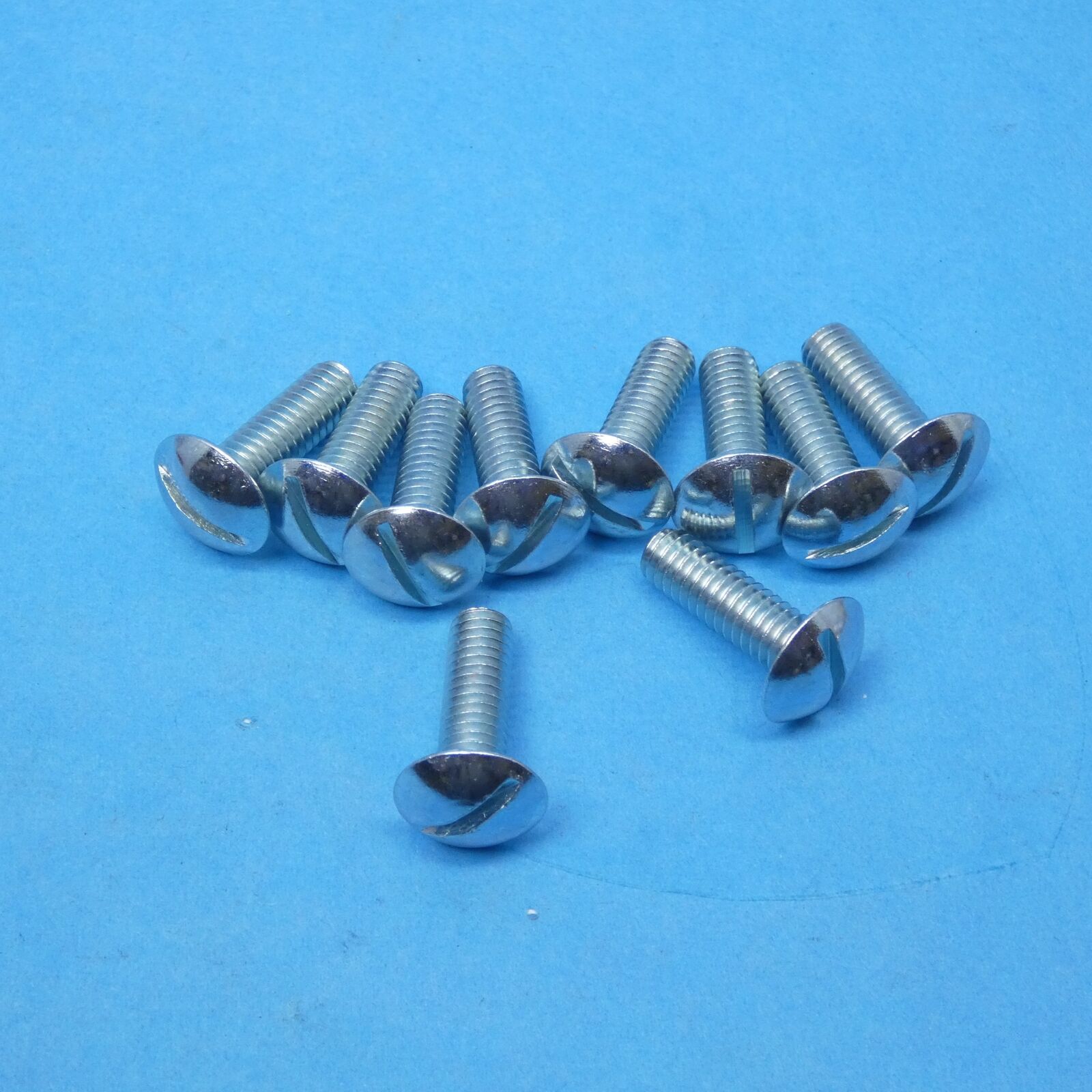 5/16-18x1 Truss Head Slotted Machine Screws Steel Zinc Plated Qty 10 - $11.99