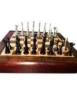 Brass Art Deco Chess Pieces (No board) *Read* Beautiful, Vintage - $270.79 CAD