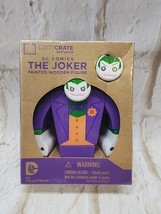 THE JOKER Painted Wooden Figure DC Comics Loot Crate Exclusive 2015 - £6.27 GBP