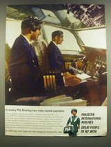 1965 PIA Pakistan International Airlines Ad - In every PIA Boeing  - $18.49