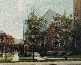 1908 First Presbyterian Church Parsonage Ashtabula Ohio Vintage Postcard - £13.88 GBP
