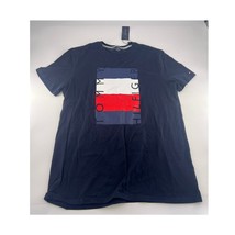 Vintage Tommy Hilfiger Tshirt Mens Medium Blue Red Short Sleeve USA New - £17.89 GBP