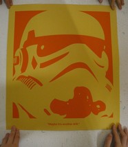 Star Wars Stormtrooper Screen Print Poster Red-Orange-
show original tit... - £52.83 GBP