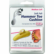 New PediFix Hammer Toe Cushion Felt Supports Bent-under Toes Reliever Pr... - $10.99