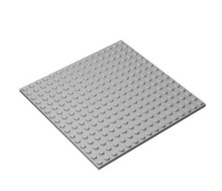  16X16 Base Plate Grey Building Parts Diy Minifigure Toys - $12.14 CAD