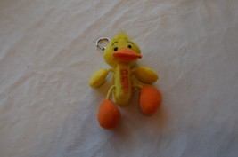 2009 PEZ Easter Plush Candy Dispenser Yellow Ducky with Key Chain Pre-owned - £9.30 GBP