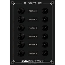 Paneltronics Waterproof Panel - DC 6-Position Toggle Switch &amp; Circuit Breaker [9 - £72.47 GBP