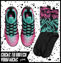 VaporMax Plus South Beach Socks Pink Blast Flyknit 2023 Shirt Clear Jade... - $20.69