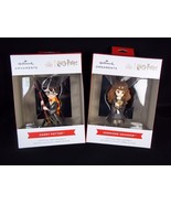 Hallmark  Harry Potter &amp; Hermione Granger set boxed Christmas ornaments ... - £19.57 GBP