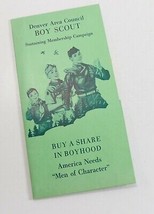 Vintage 1955-56 Denver Area Council Membership Campaign Boy Scout of Ame... - $11.57