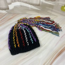 Men Women Novelty Dreadlo Wig Hat Reggae Jamaican Style Crocheted  s Long Black  - £112.25 GBP