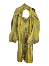 Ethiopian/Eritrean Habesha Kemis Dress Yellow Gold Embroidery Womens - $73.41