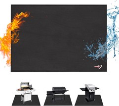 Docsafe 4 Layers Fire Pit Mat Fireproof Mat Fire Pit Pad Protect, 65X42 Inches. - £36.23 GBP