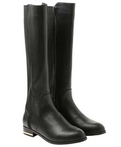 Kensie Ladies Black or Taupe Brown PU Tayson Knee High Tall Riding Boots NIB - £27.93 GBP+