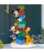 Disney 4’ Mickey &amp; Friends with Stacked Presents Statue - Indoor/Outdoor... - $1,199.99