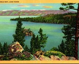 Emerald Bay Lake Tahoe California CA UNP Linen Postcard C7 - $2.92