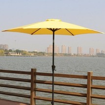 9&#39; Pole Umbrella With Carry Bag, Yellow - £78.64 GBP