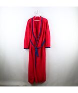 Vintage 70s Streetwear Womens Medium Distressed Belted Velour Bath Robe ... - $719.71 MXN