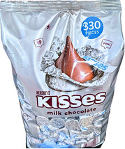 Hershey&#39;s Kisses Milk Chocolate Candy 330 Pieces EXP 08/2026 - $31.61