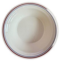 Corelle Abundance 6 3/4&quot; x 2&quot; Serving Bowl Beige With Red Blue Stripes - $9.99