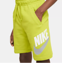 New Nike Boys Youth Club Hbr Terry Shorts Sz L (12-13yr) Green Basketball Pants - £17.33 GBP