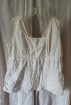 Cato Woman Size 18/20W  White Crochet 100% Cotton Summer Spring Casual Nice - £10.29 GBP