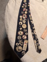 President Campaign ButTon Silk NECK TIE MUSEUM ARTIFACTS 58&quot; LONG USA - £11.59 GBP