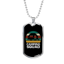 Camper Necklace  Camping Squad Colorful  Necklace Stainless Steel or 18k Gold D - £37.18 GBP+