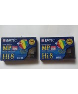  Emtec hi8 MP 90 Cassette new sealed tape(2 pieces) - £10.18 GBP