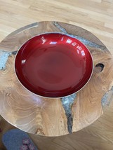 Vintage Reed &amp; Barton Red Enameled Serving Bowl - $24.75