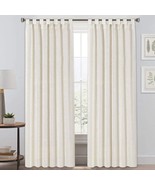 Linen Curtains Natural Linen Blended Tab Top Window Treatments Panels, I... - £32.12 GBP