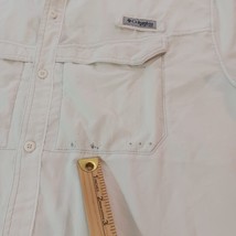 Columbia FM7024 Men's Omni-Shade Short Sleeve Button-Up White Shirt Chest Sz 51" image 3