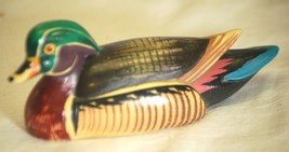 Anri Wildlife Collection Wood Duck Hand Painted Italy - $14.84