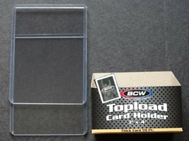 (2 Loose Holders) BCW 59pt Thick Card Top Loader Card Holder  - $1.75