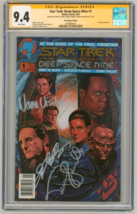 CGC SS 9.4 Star Trek DS9 #1 SIGNED Nana Visitor Terry Farrell &amp; Jeffrey Combs - £285.63 GBP