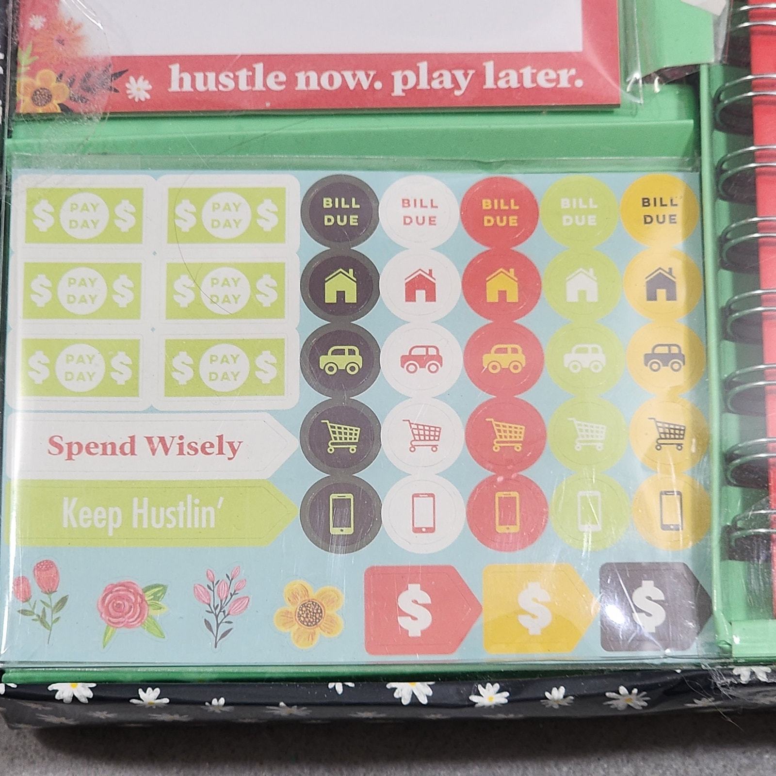 GIRLS JUST WANT TO HAVE FUNDS 4 pc Budget Planner Set Pen & Gear  NIB Opened Item image 5