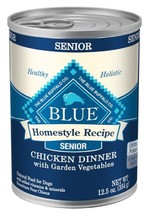 Blue Buffalo Senior Chicken w/ Vegetables Pate Wet Dog Food, 12.5 oz. 1 Can - €10,30 EUR