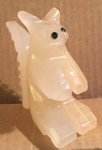 Vintage 1960s Hand Carved Mexican White Onyx Squirrel Animal Figure Figurine Han - £22.20 GBP