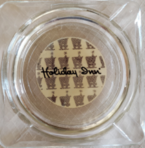 Holiday Inn 4&quot; x 3/4&quot; Clear Square Ashtray - $185.34 MXN