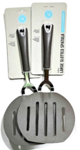2 Pack Martha Stewart Large Slotted Spatula Safe With Nonstick Cookware - £20.77 GBP